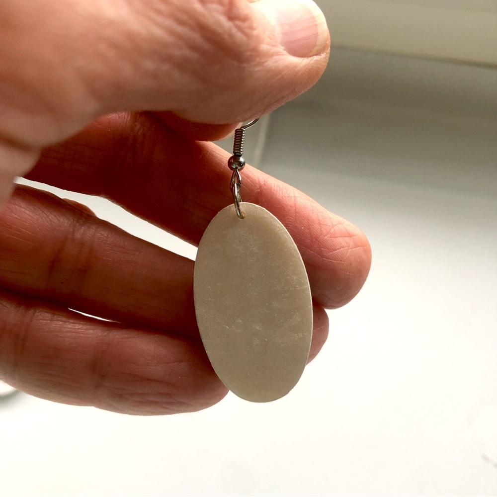 Handmade scenic winter earrings - Picture 5 of 5